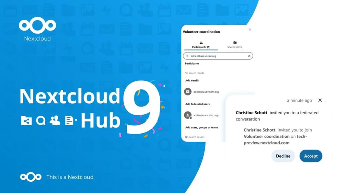 Nextcloud Hub 9 con integración de Inteligencia artificial Local-ai